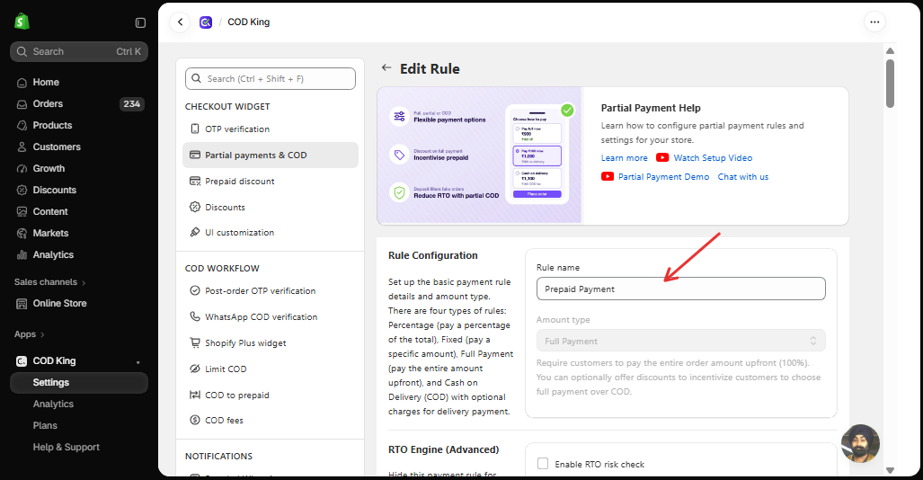 Full Payment Rule