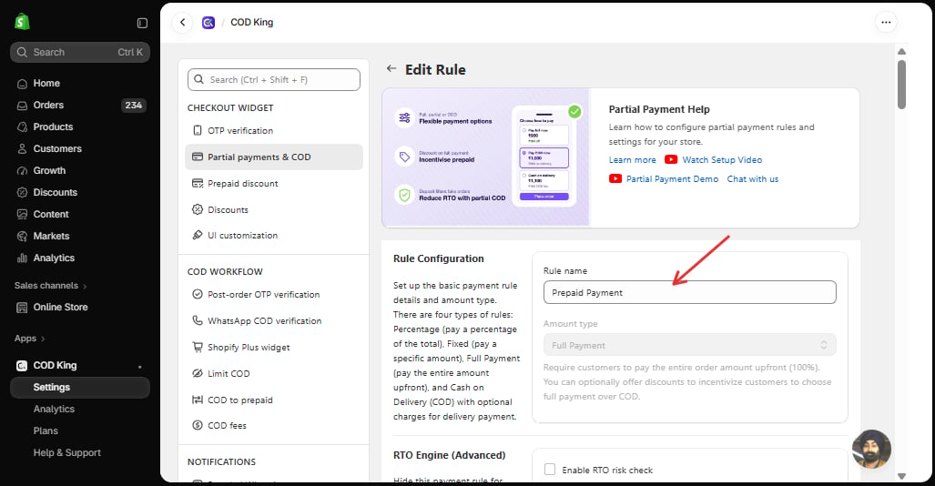 Full Payment Rule