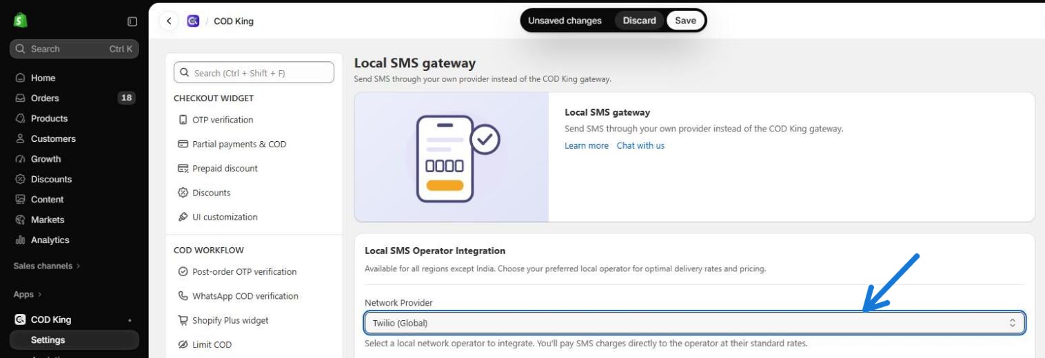 Twilio (Global) selected as Network Provider