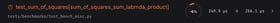 failing benchmark