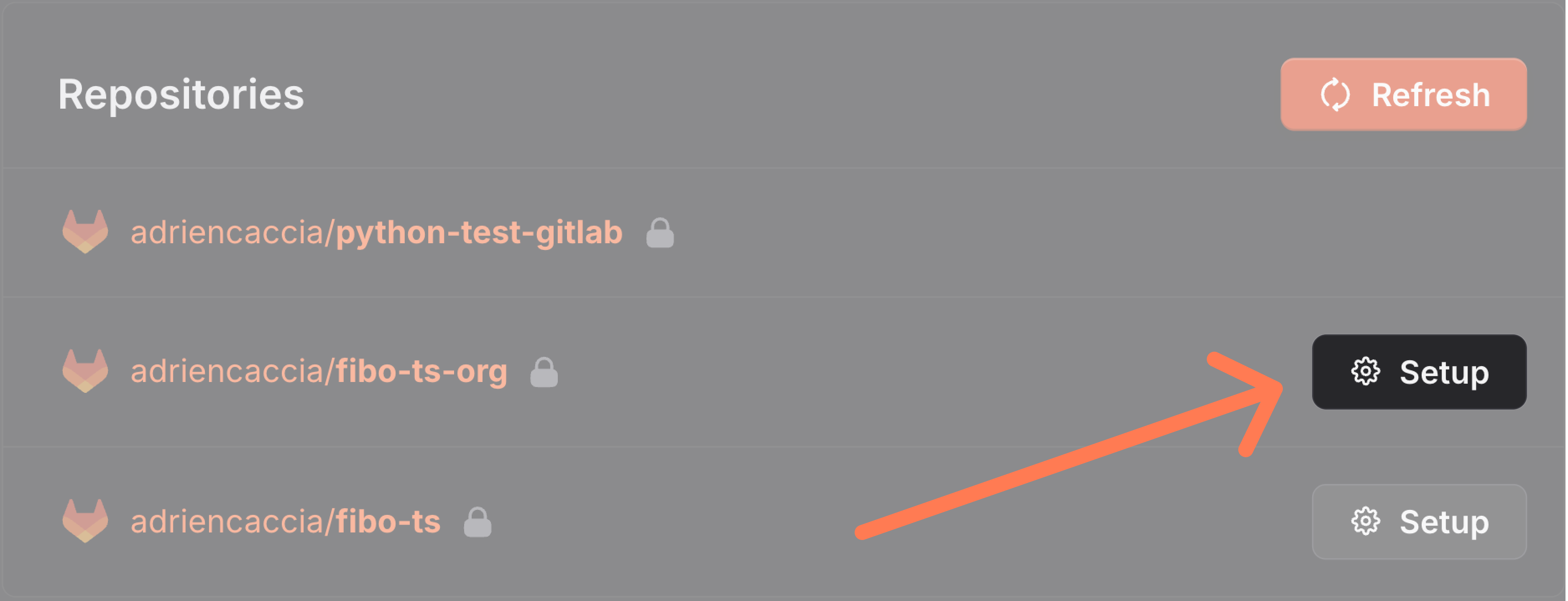 Repositories list after installation