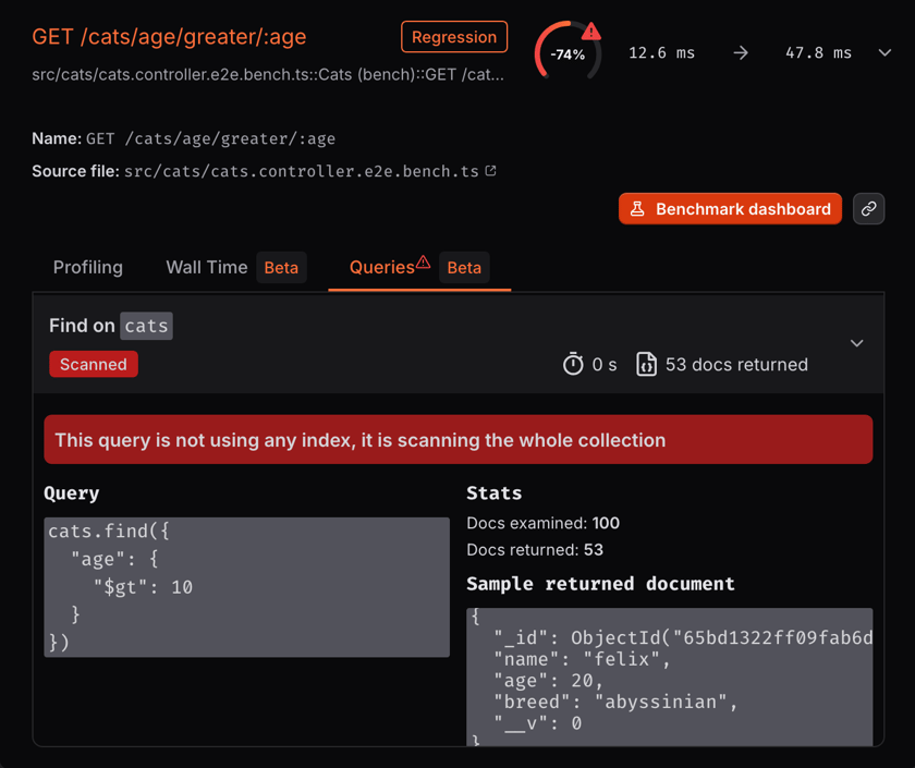 Database Instrument Overview - CodSpeed Docs