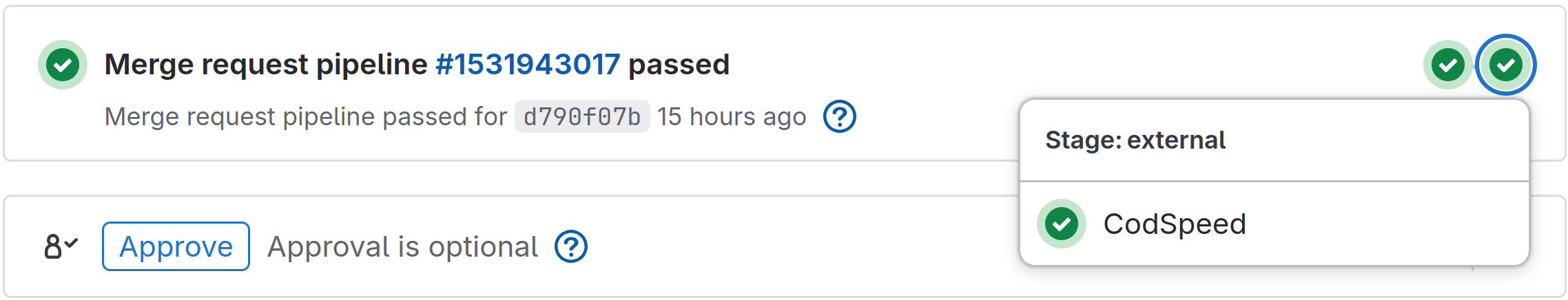 Merge Request Result