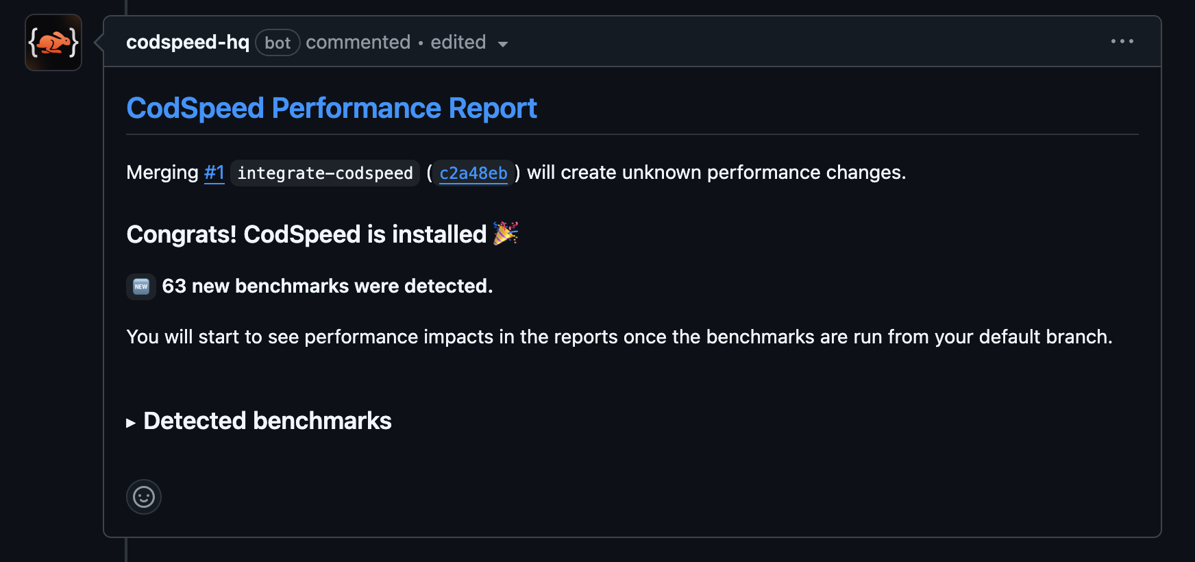 Pull Request Result