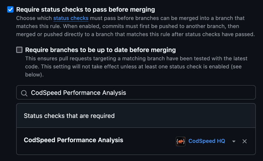 Inputs Performance Check Setting up Continuous Performance Checks - CodSpeed Docs