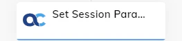 AudioCodes Set Session Parameters Node configuration panel