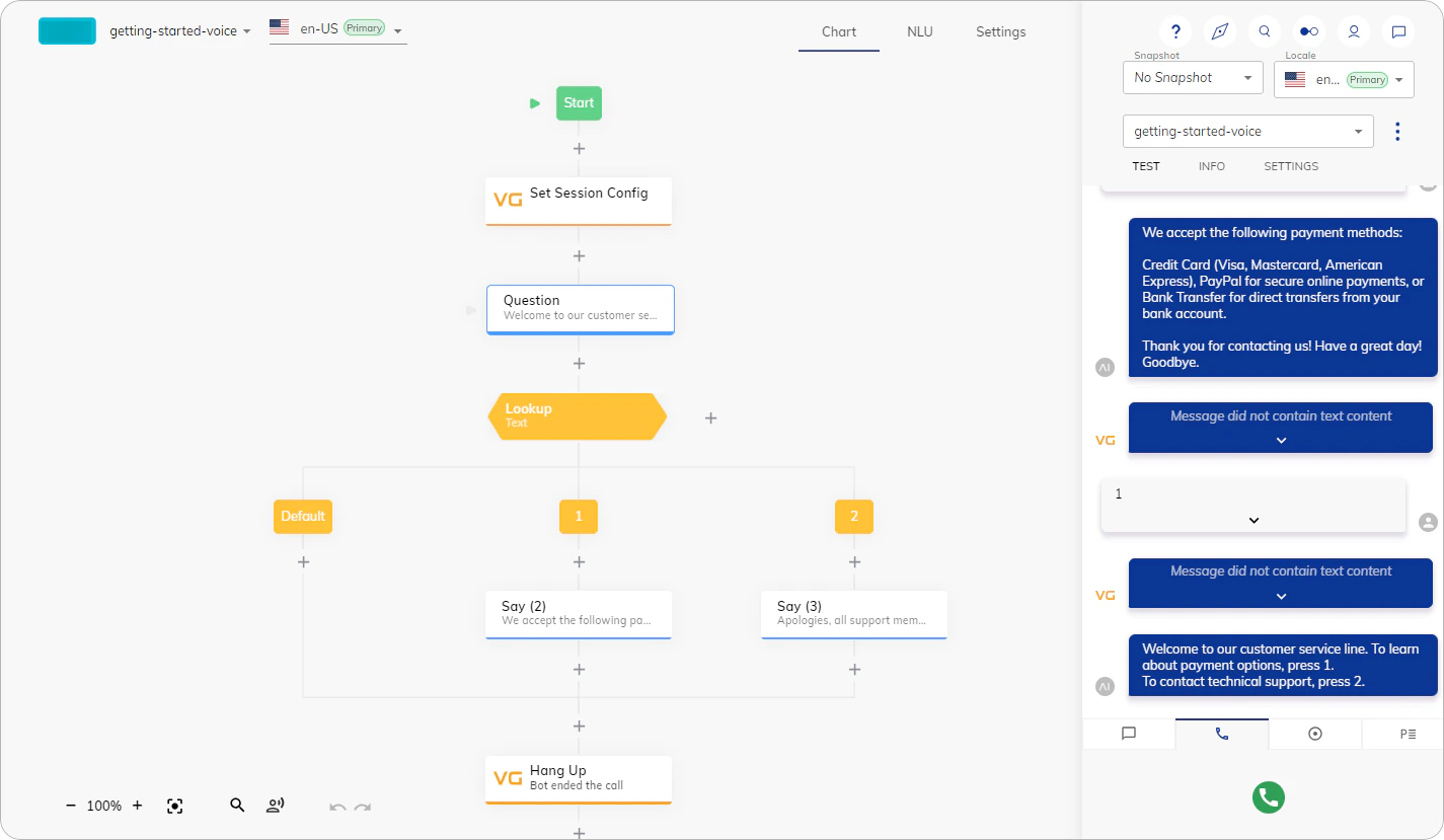 Getting Started with Voice AI Agents - Cognigy Documentation
