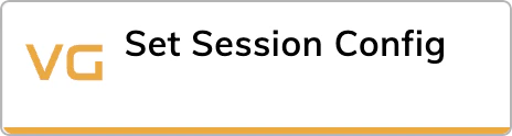 Voice Gateway Set Session Config Node configuration panel