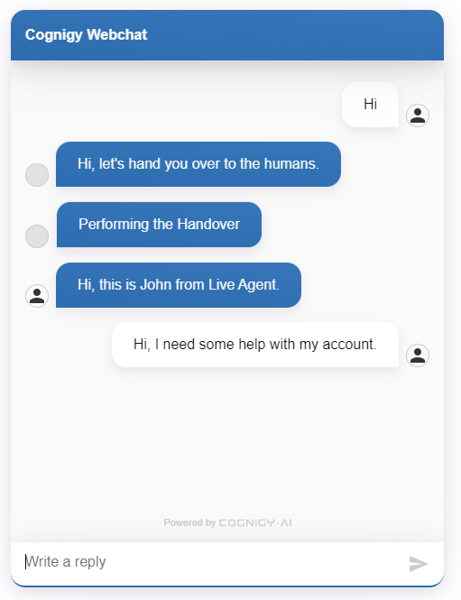 Cognigy.AI Webchat