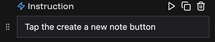 Test Editor Step Actions