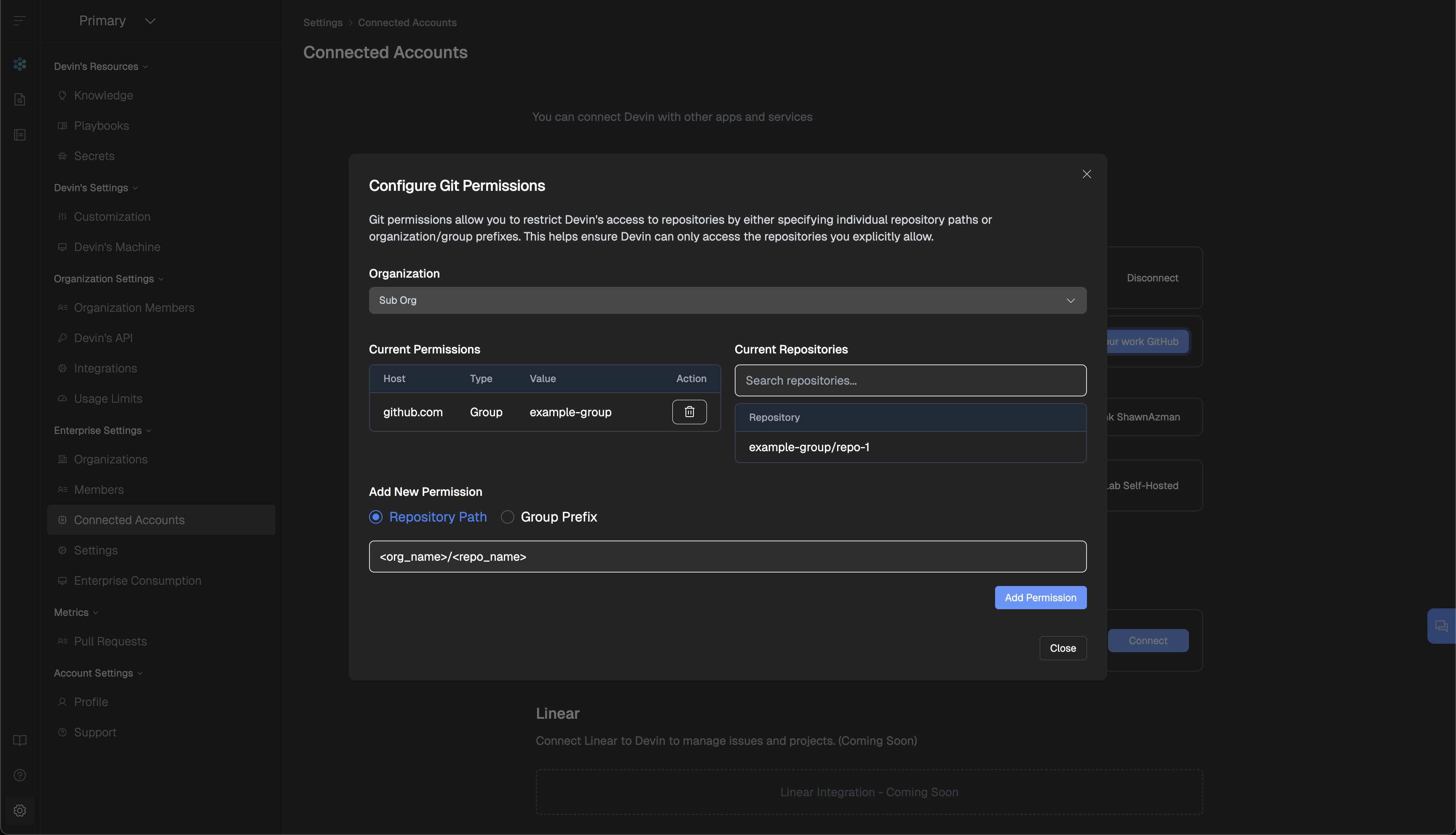Git Repository Permissions