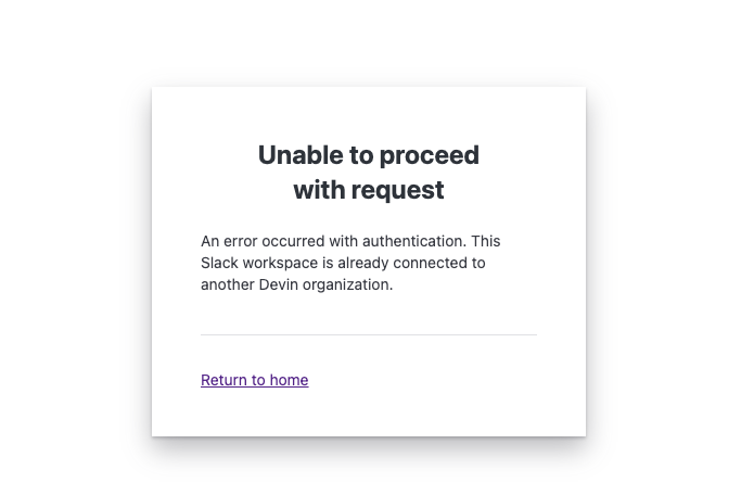 Slack error