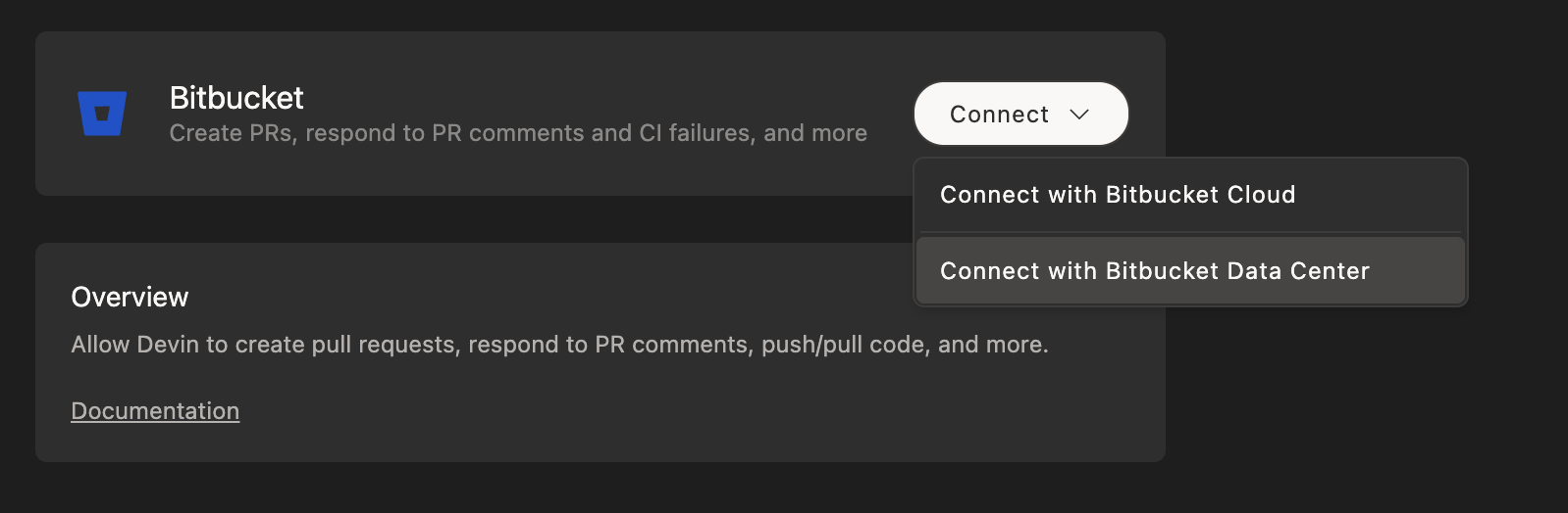 Connect Bitbucket Data Center