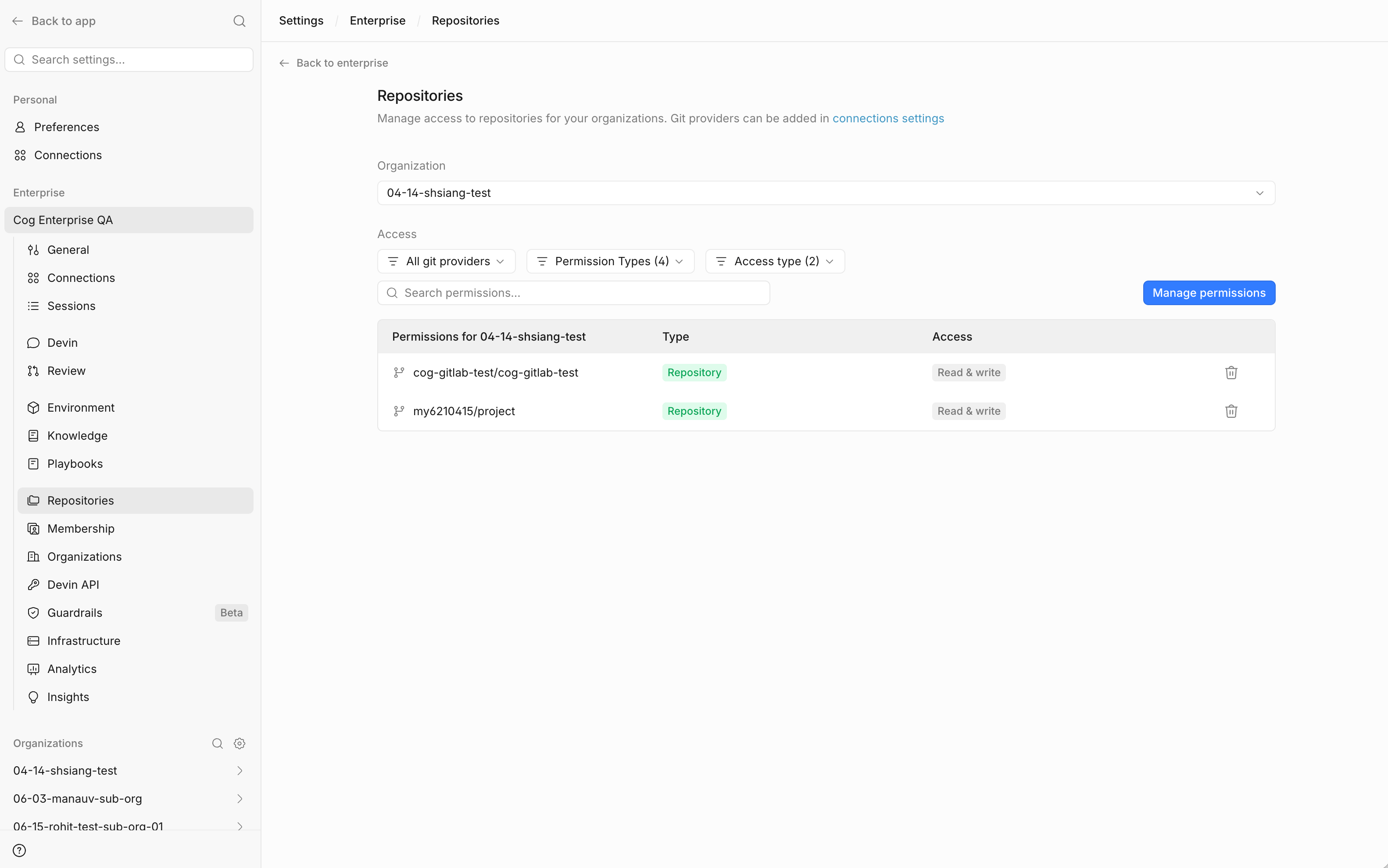 Repositorios Enterprise