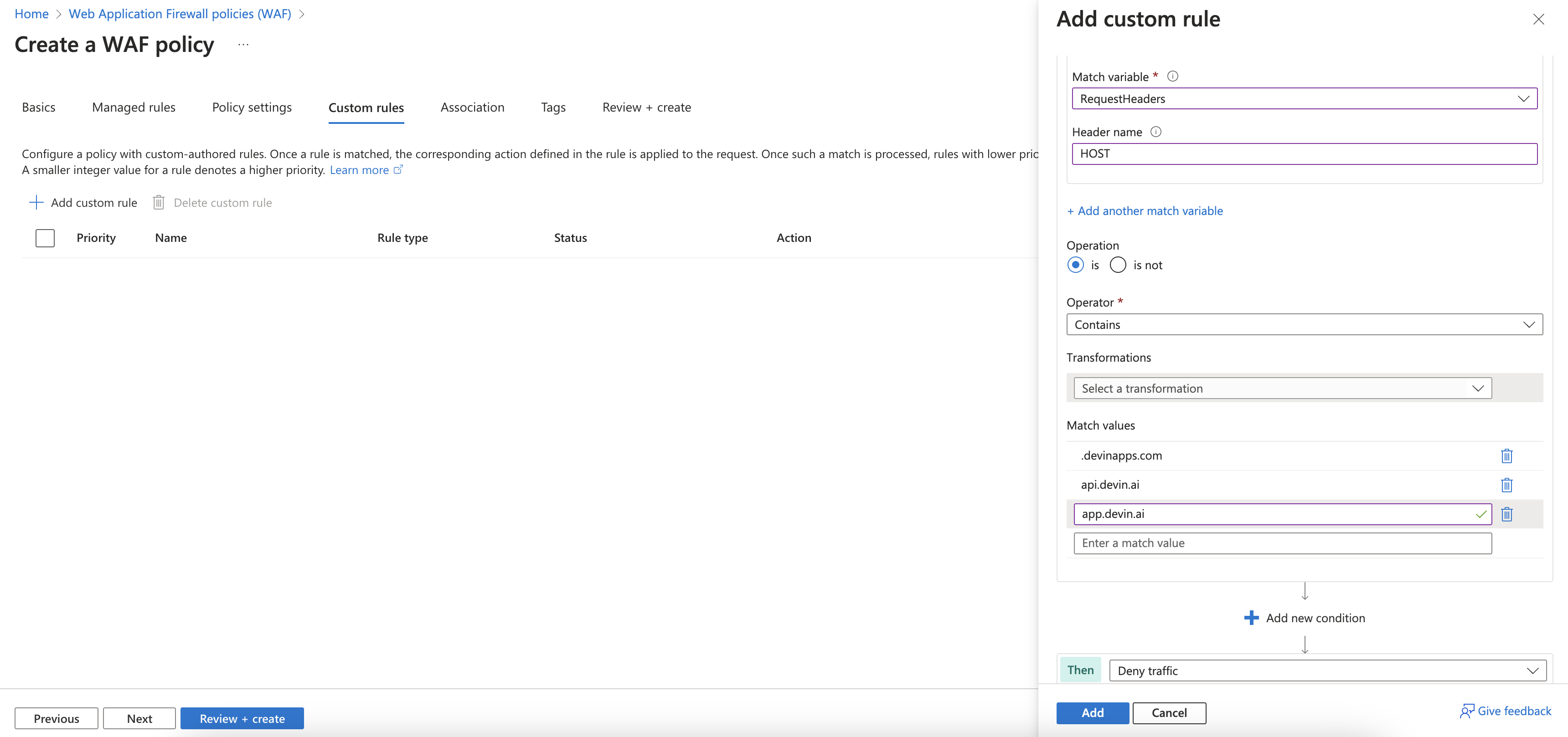 Azure Firewall Configuration