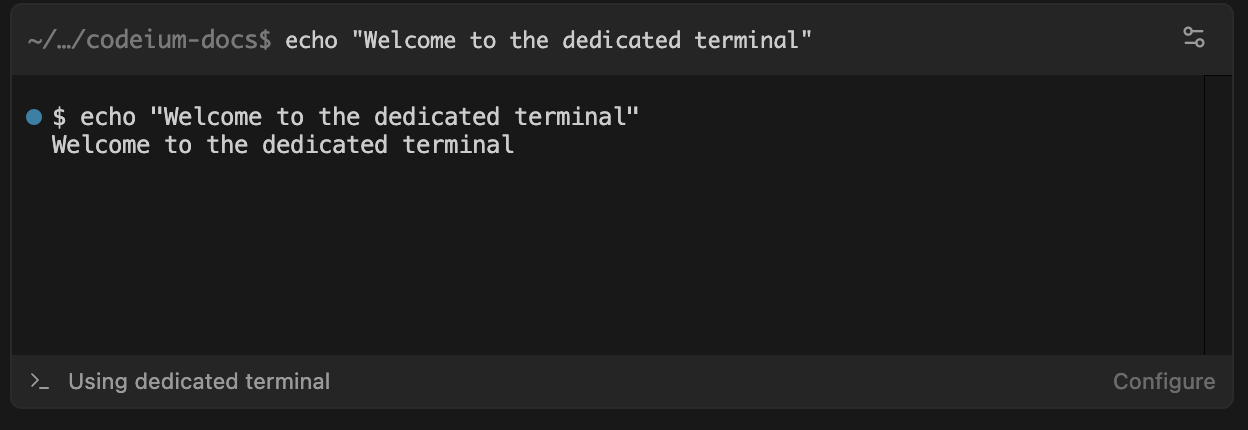 Terminal - Devin Docs