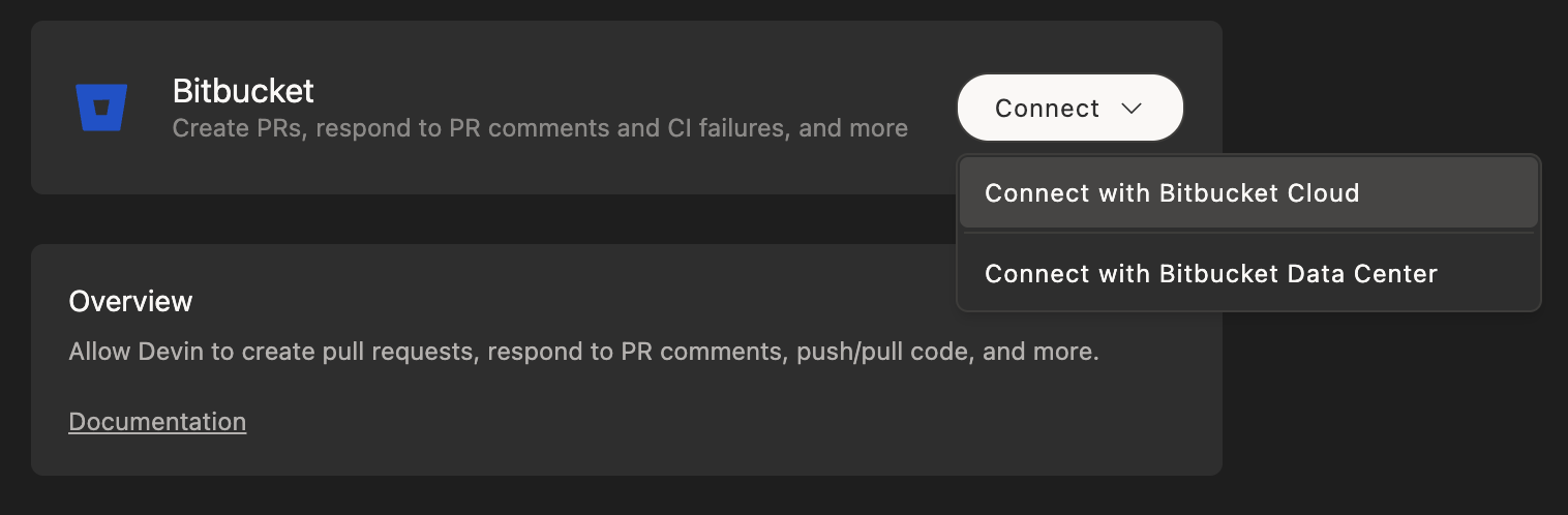 连接 Bitbucket Cloud