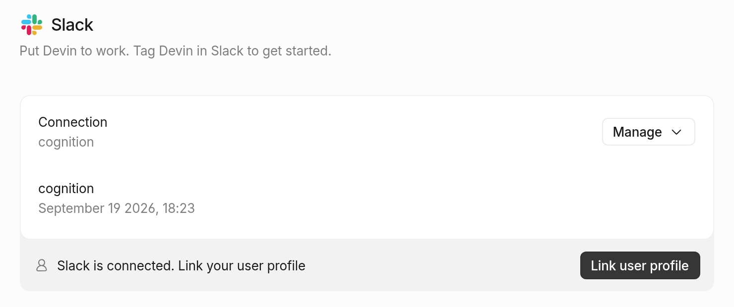 Slack link user profile