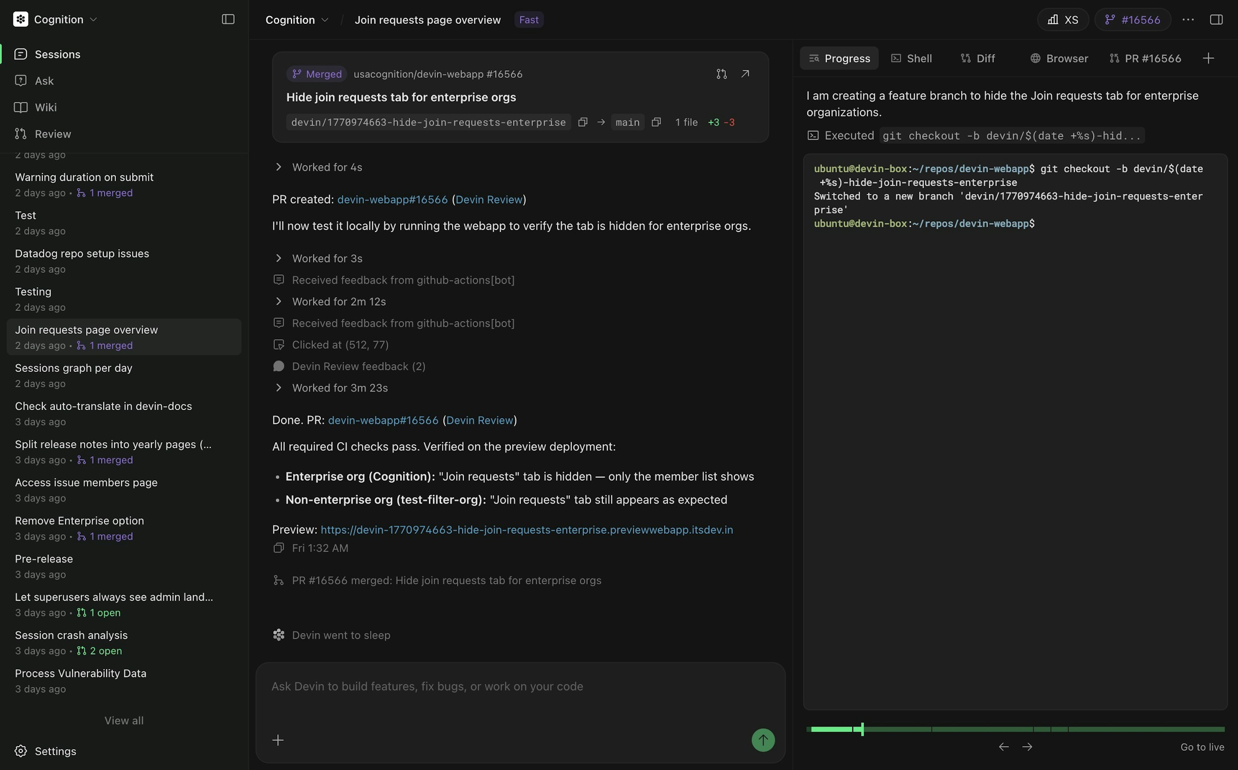 Recent Updates - Devin Docs