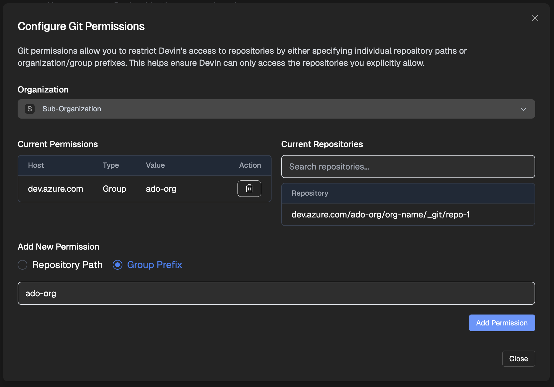 Azure DevOps Git Permissions