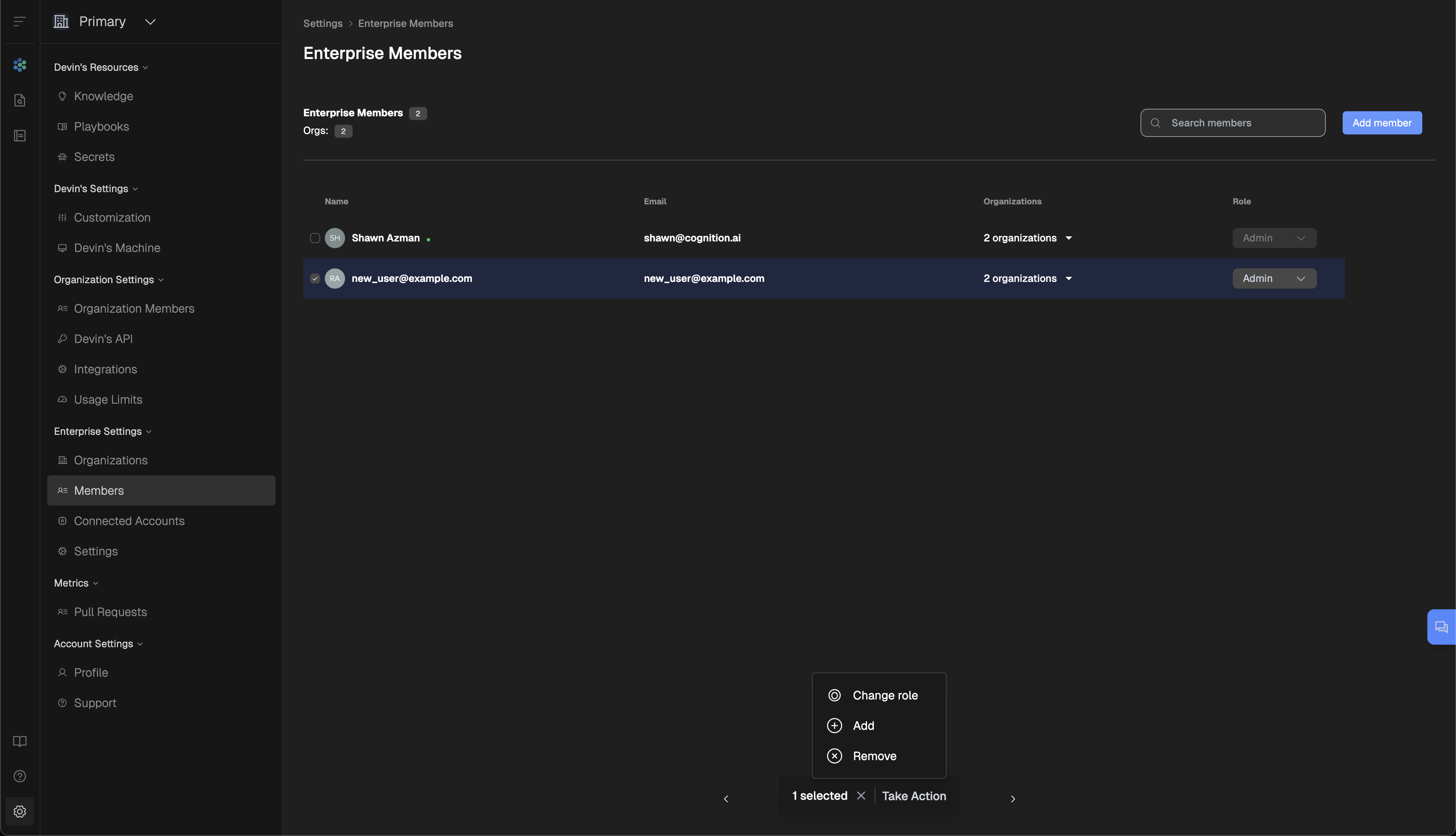 Manage Members