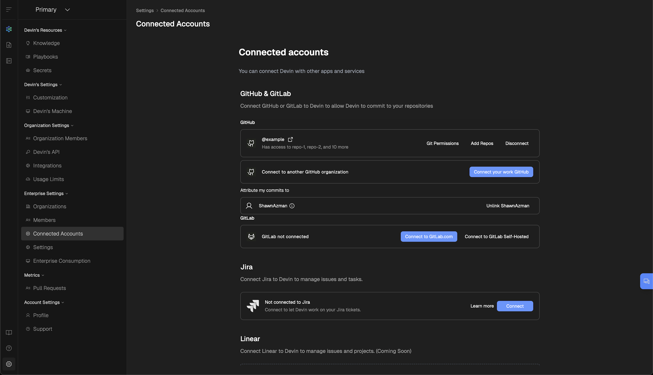 Git Integrations - Devin Docs