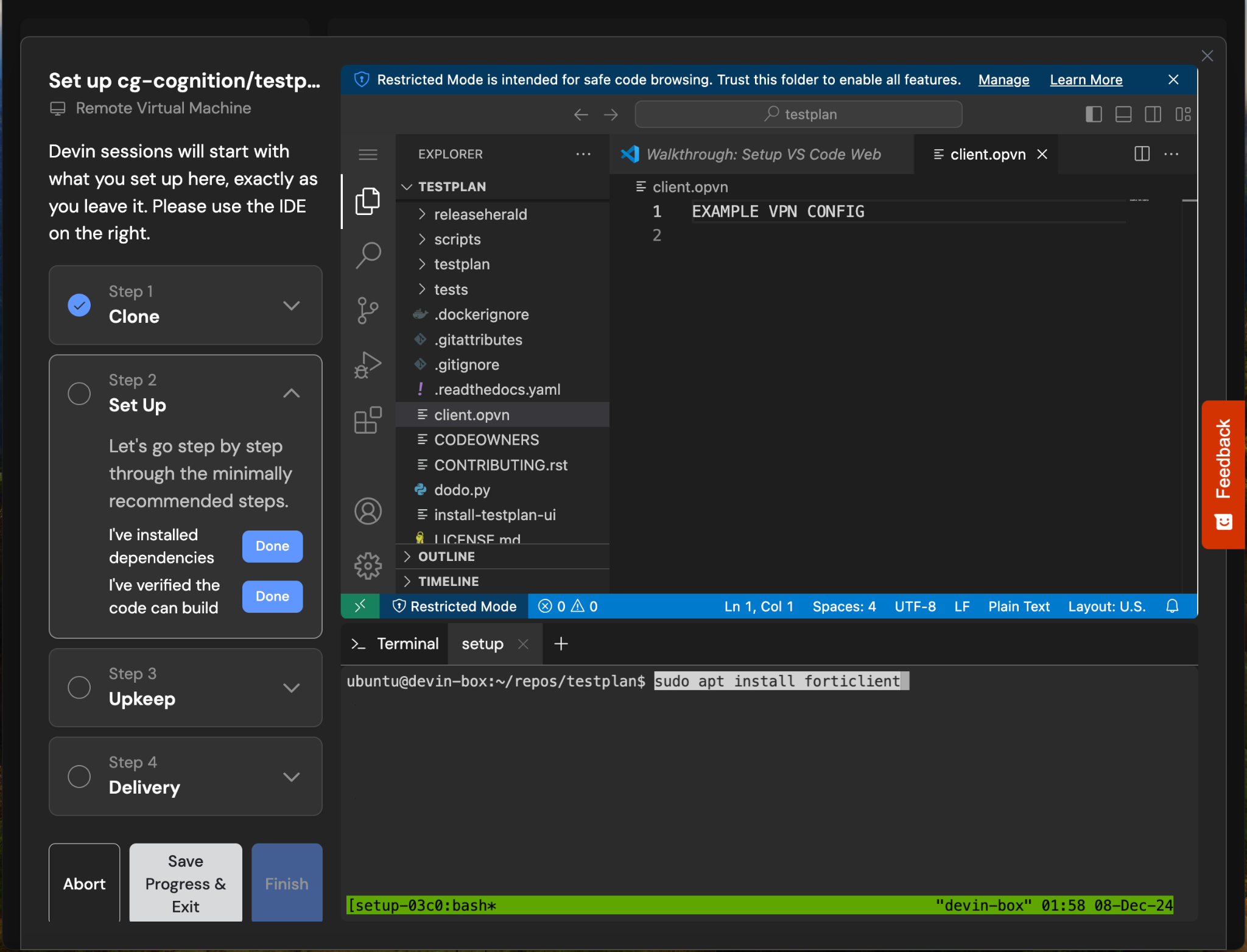 FortiClient VPN Installation