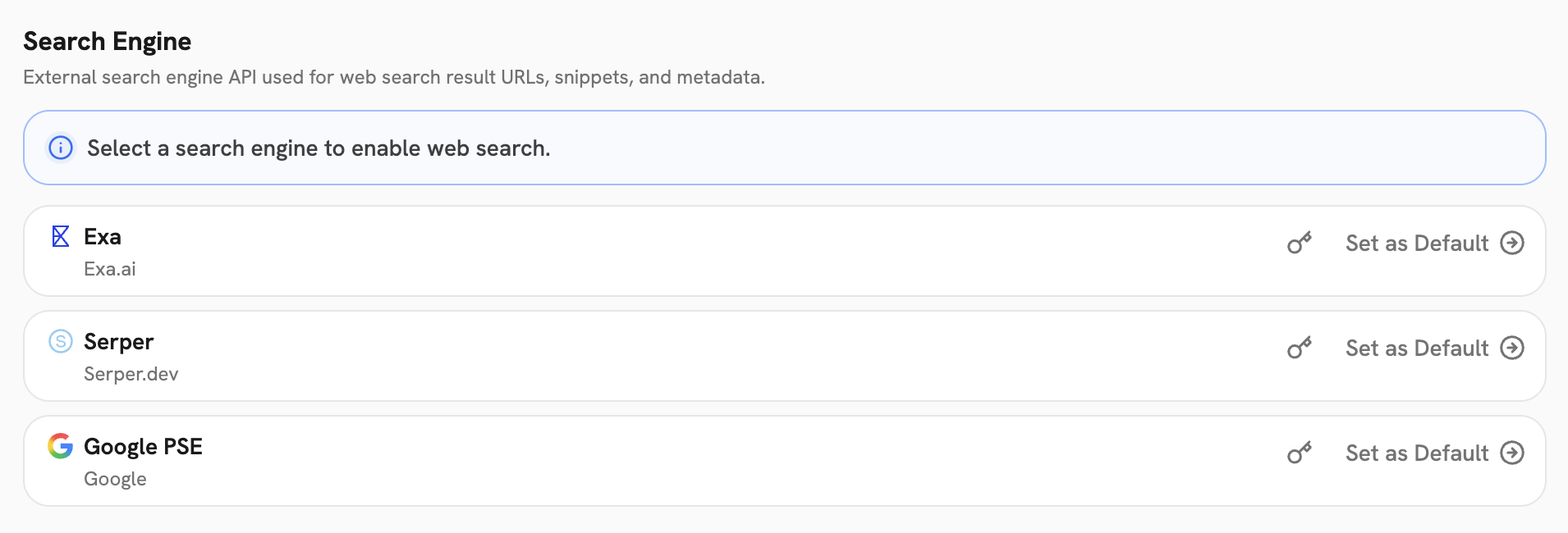 Search Engine Providers
