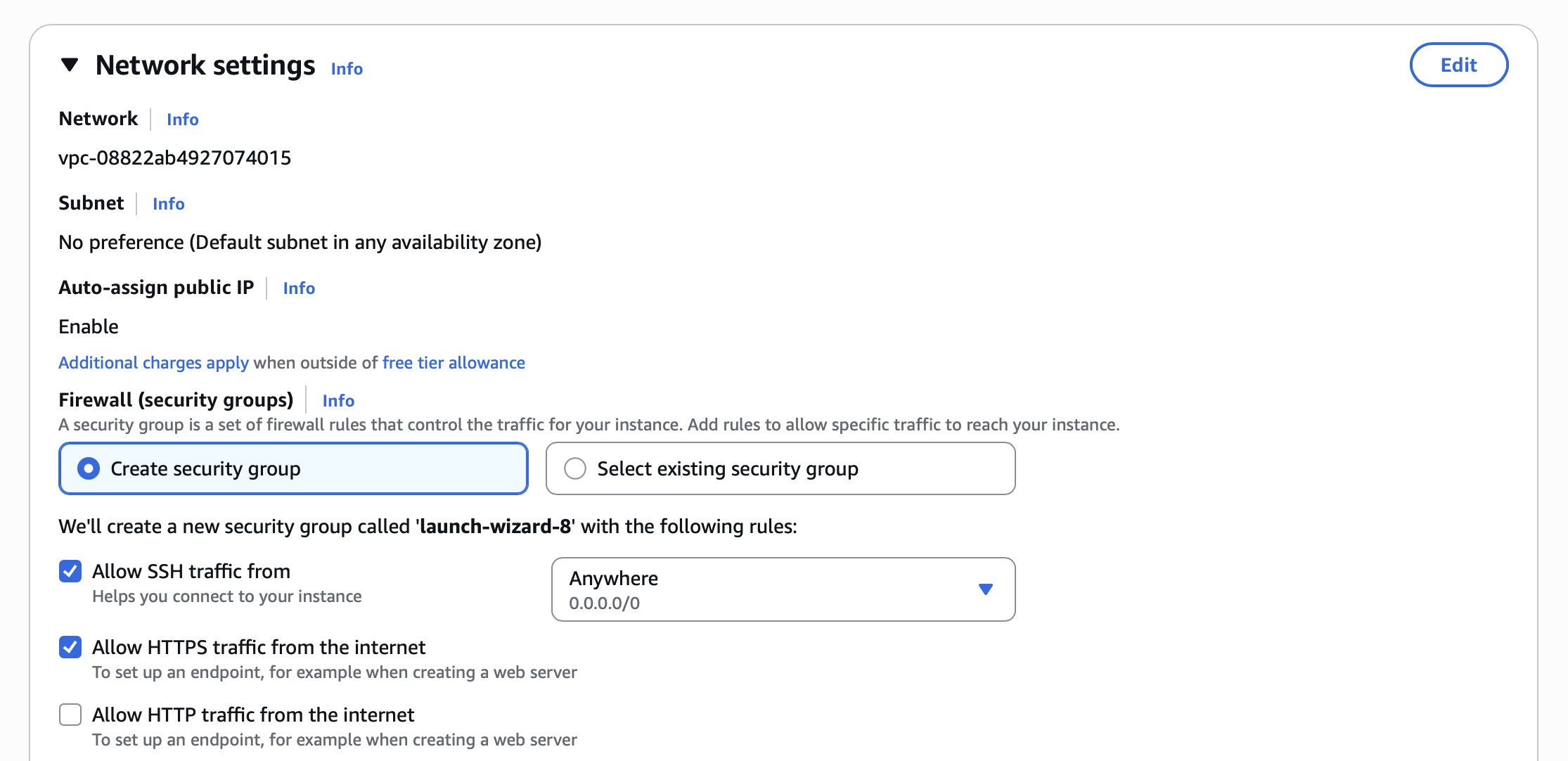 EC2 Security Group Configuration