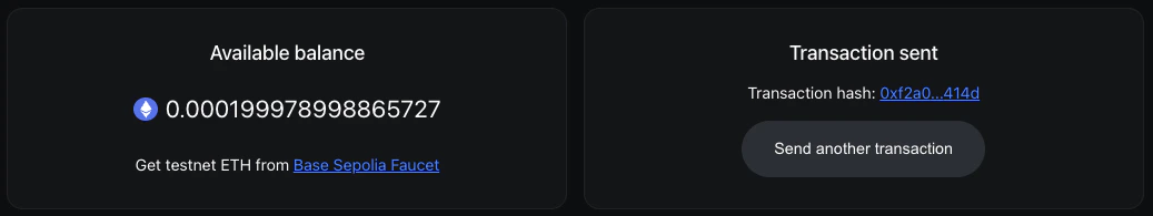 CDP React Demo Transaction