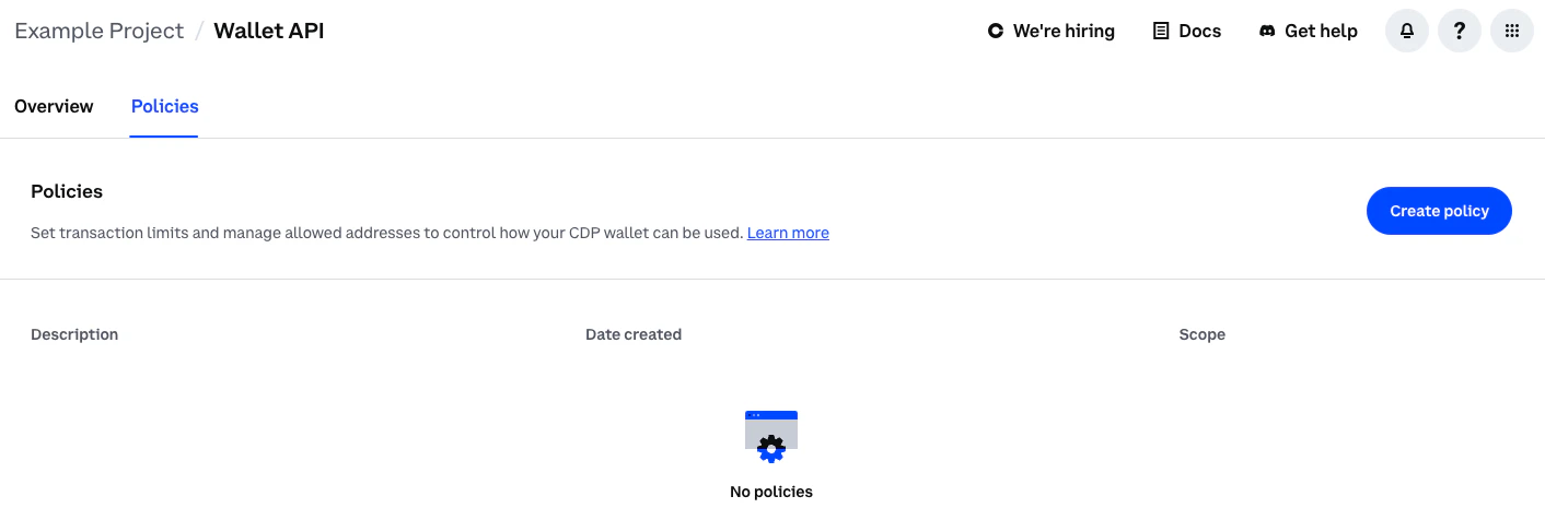 Policies UI