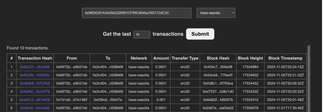 Wallet History - Coinbase Developer Documentation