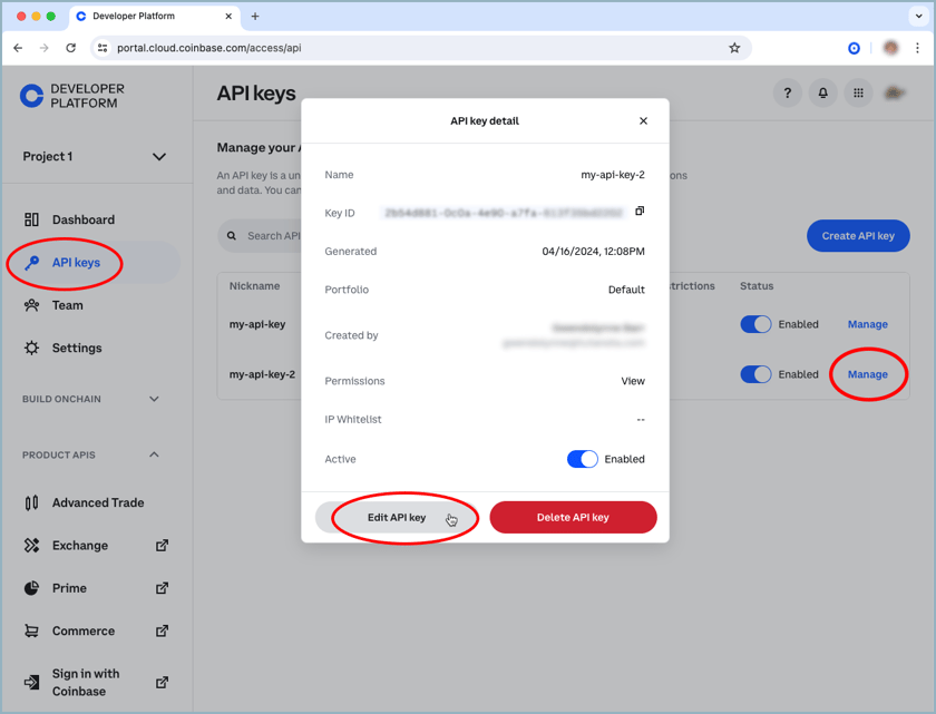 Api B N Coinbase App API Key Authentication - Coinbase Developer Documentation