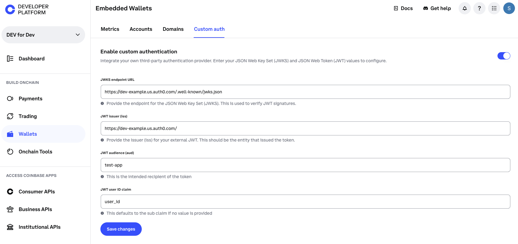 CDP Portal Custom Auth User Identifier Configuration