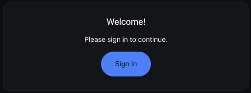 CDP React Demo Sign In