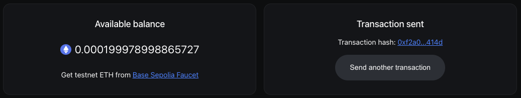 CDP React Demo Transaction