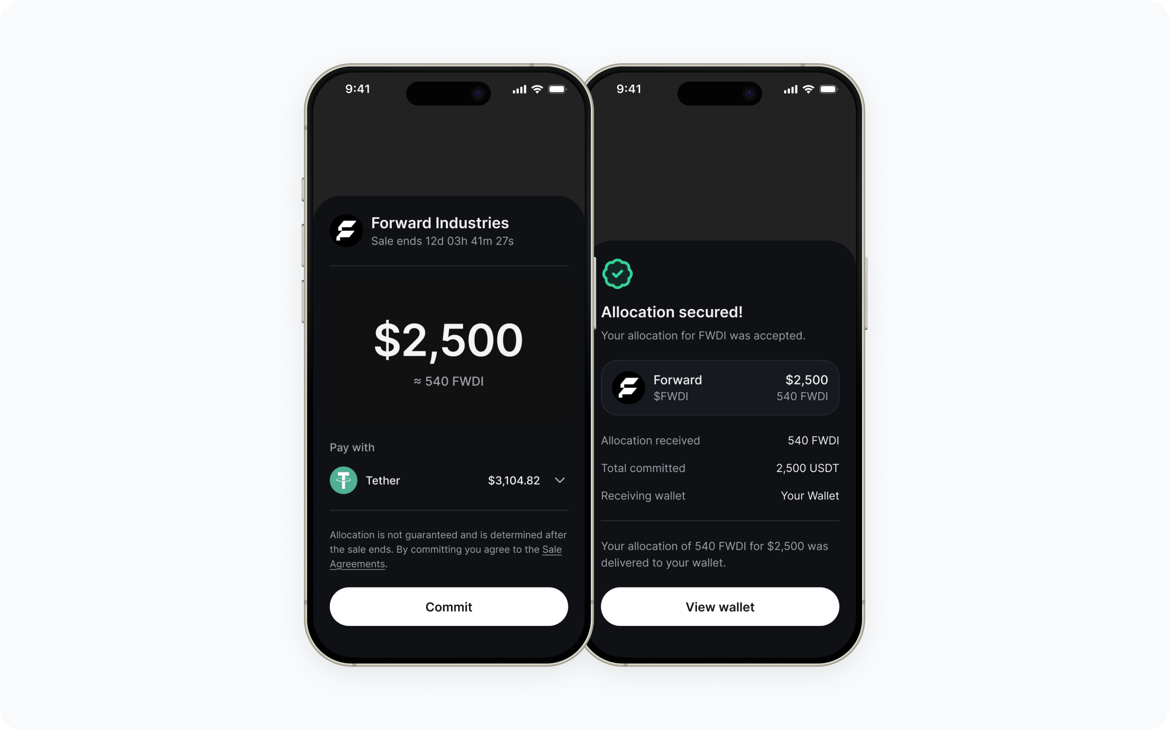 Embed tokenized equities flow diagram