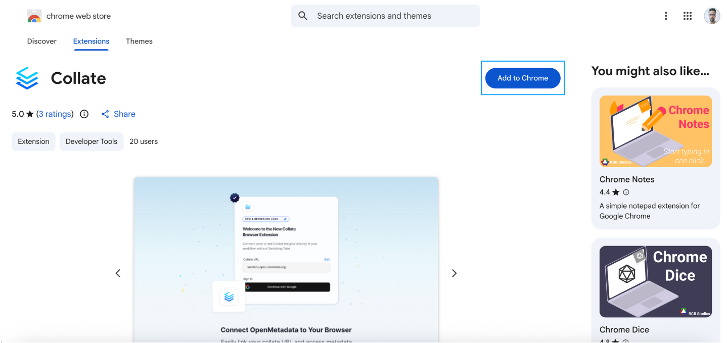 Add Extension to Chrome Browser