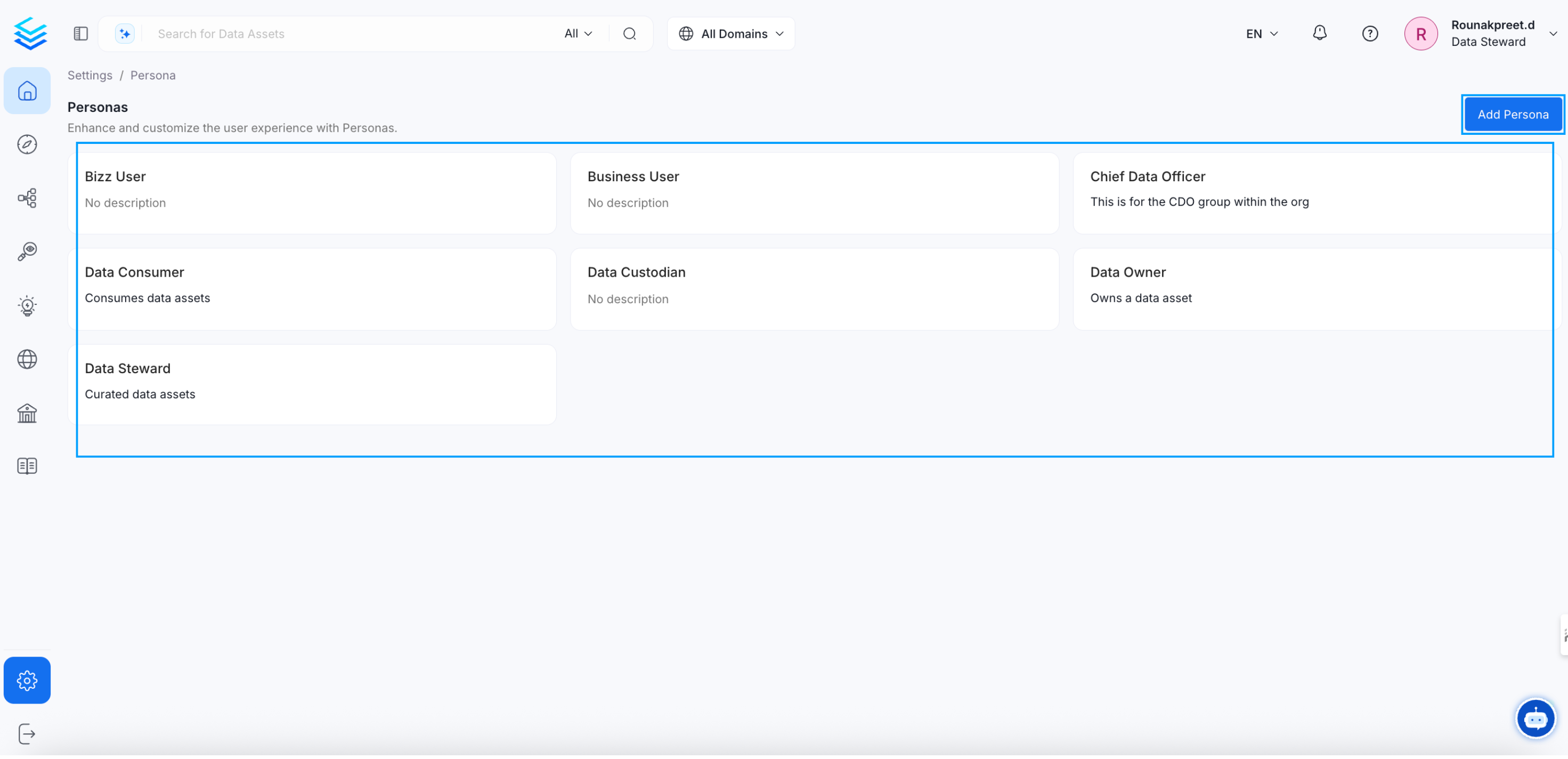 create a new persona*