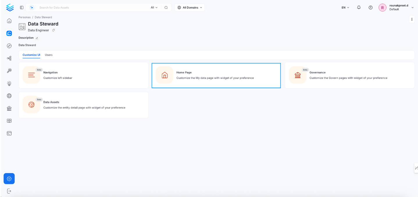 Customize Landing Page