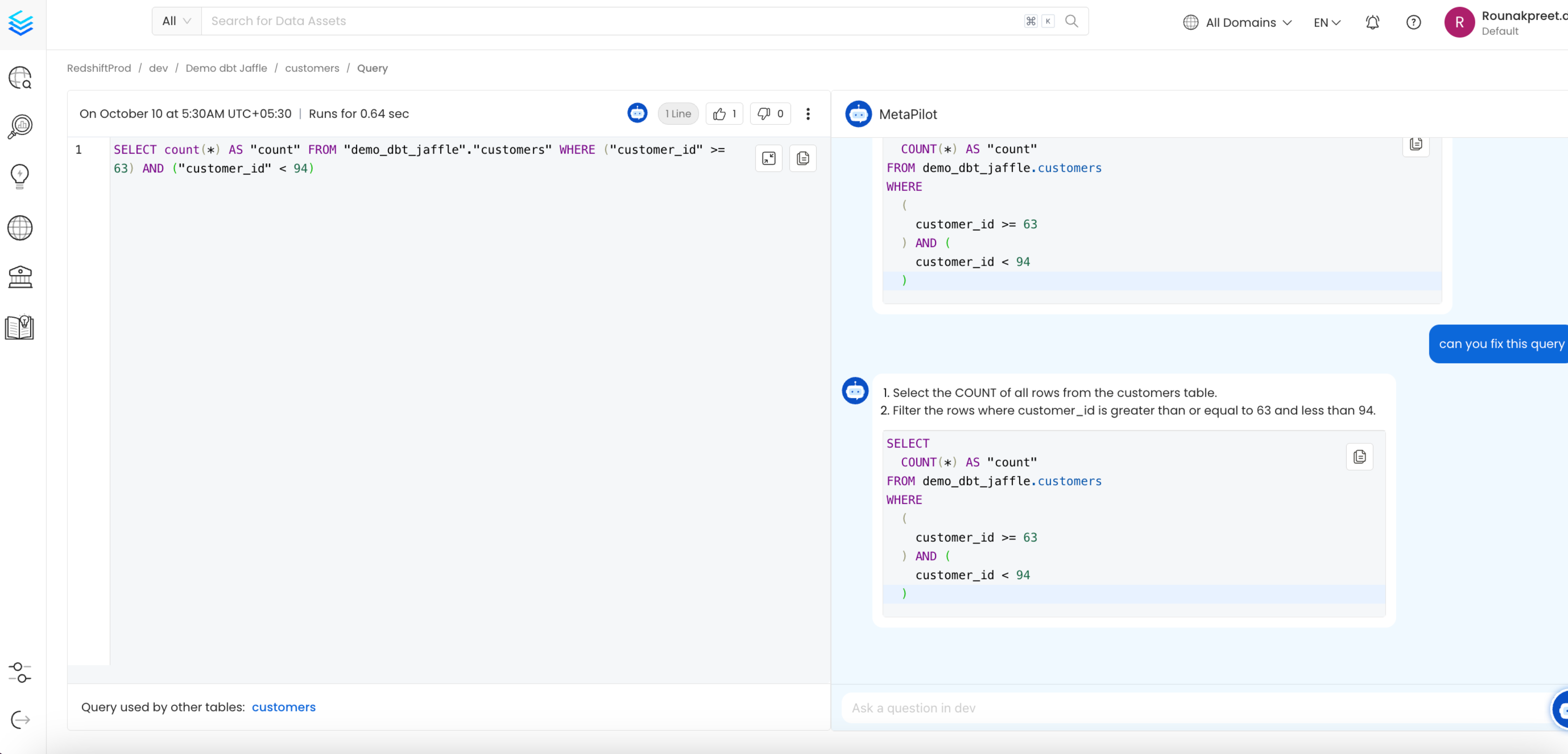 Can you fix this query