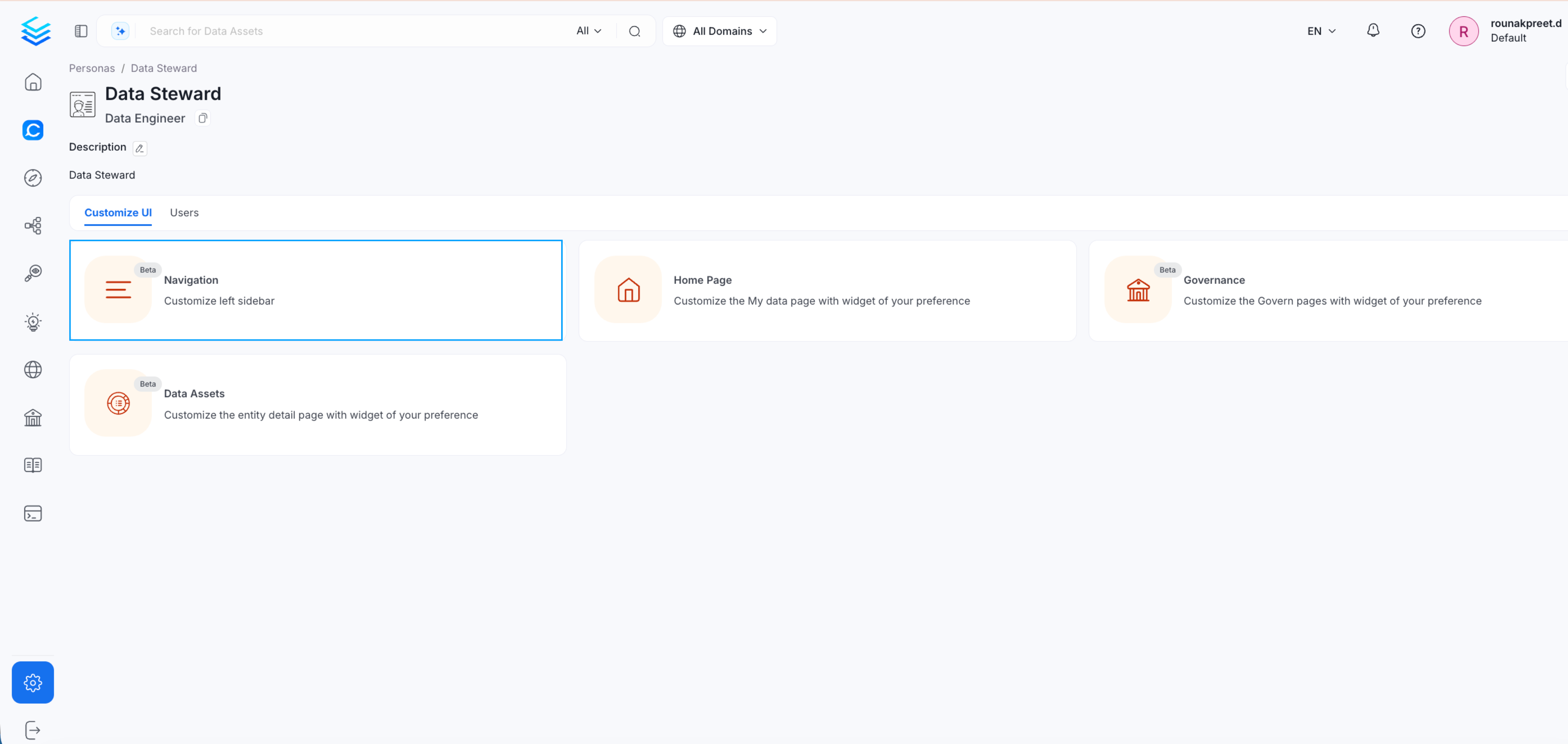 Navigate to Navigation Settings