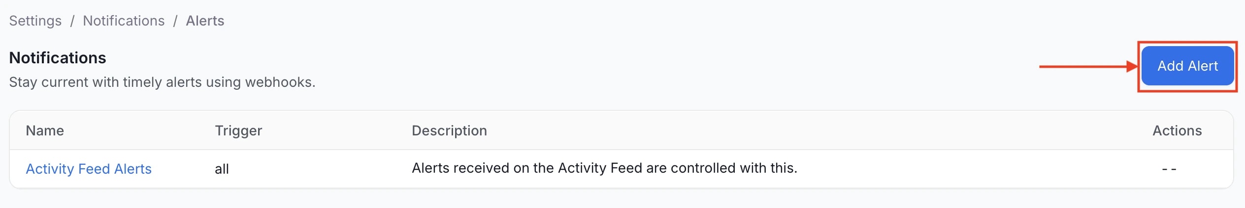 Add Notification Button