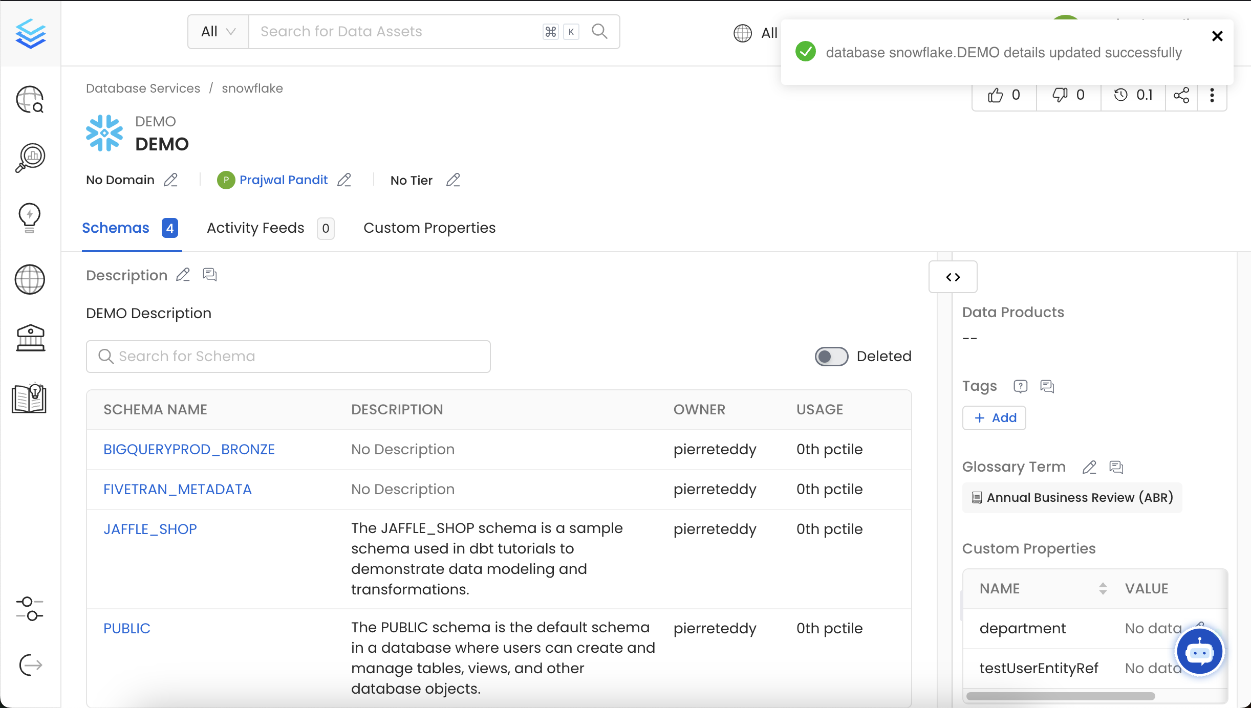 Database Import successful