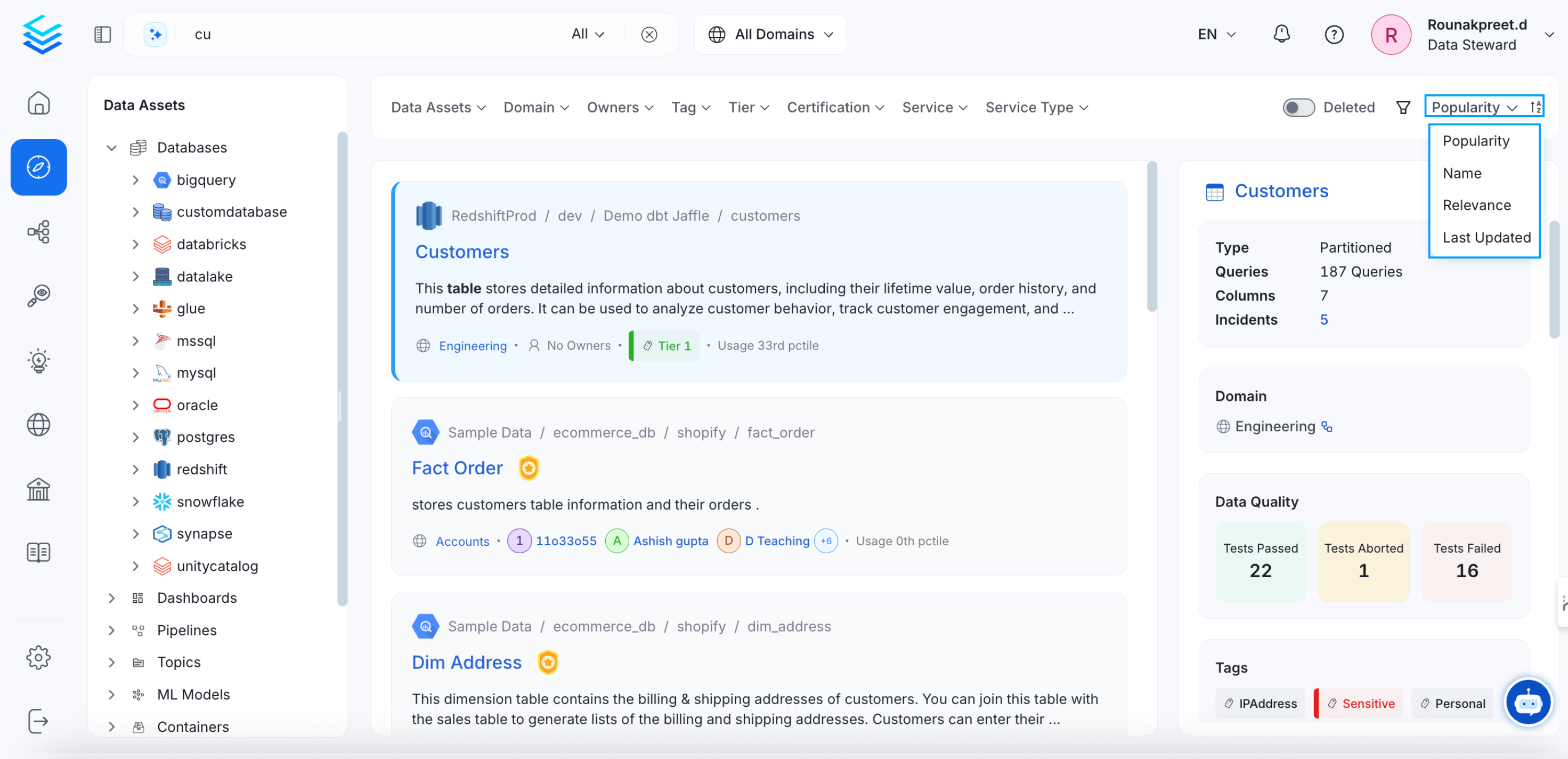 Filter based on Importance: Usage