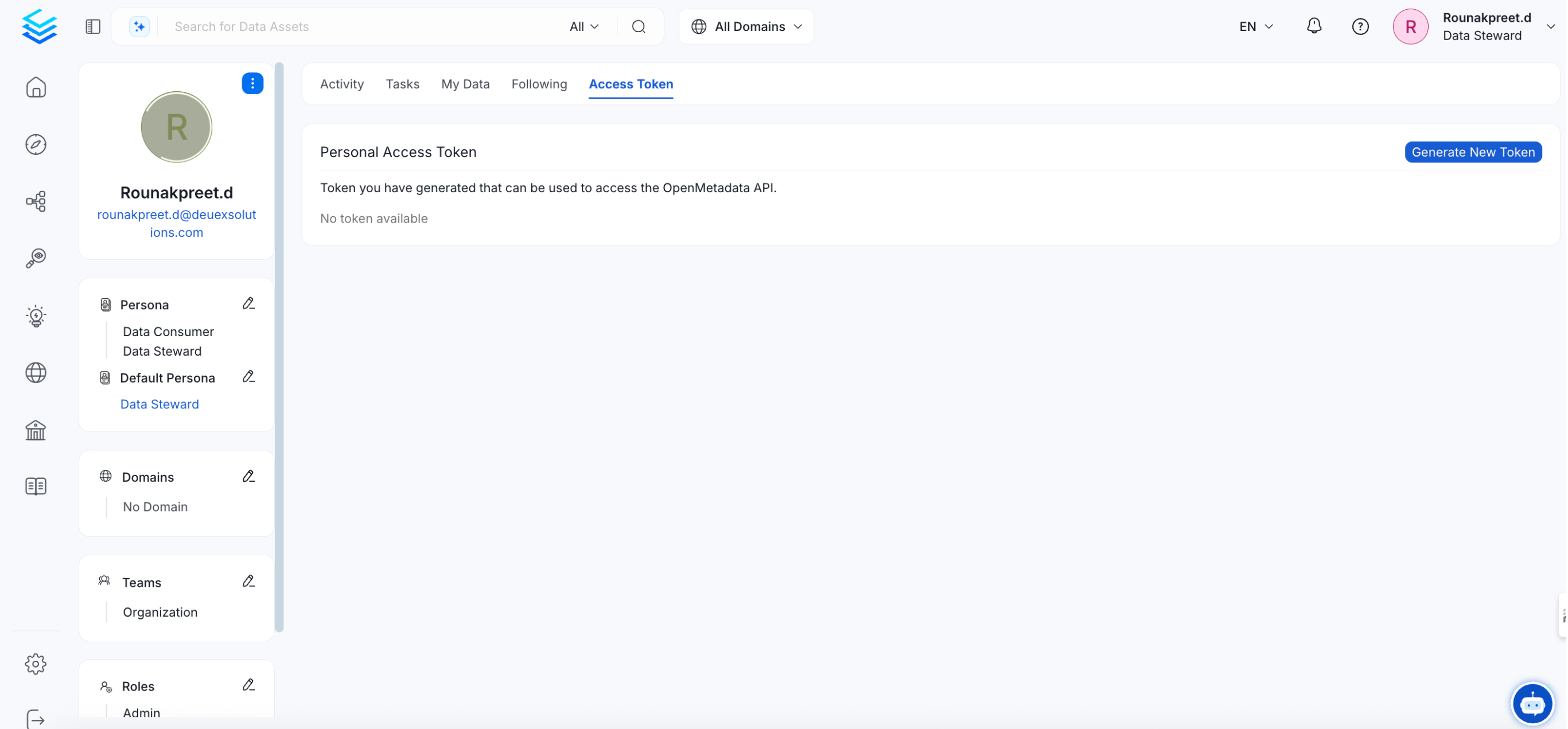 Generate a personal access token