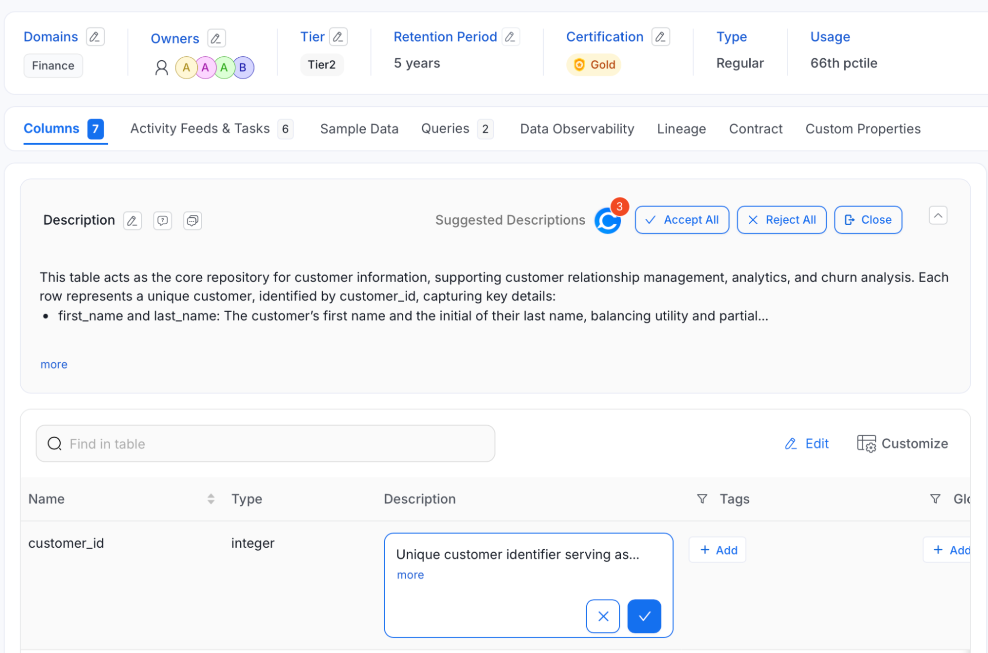suggest descriptions
