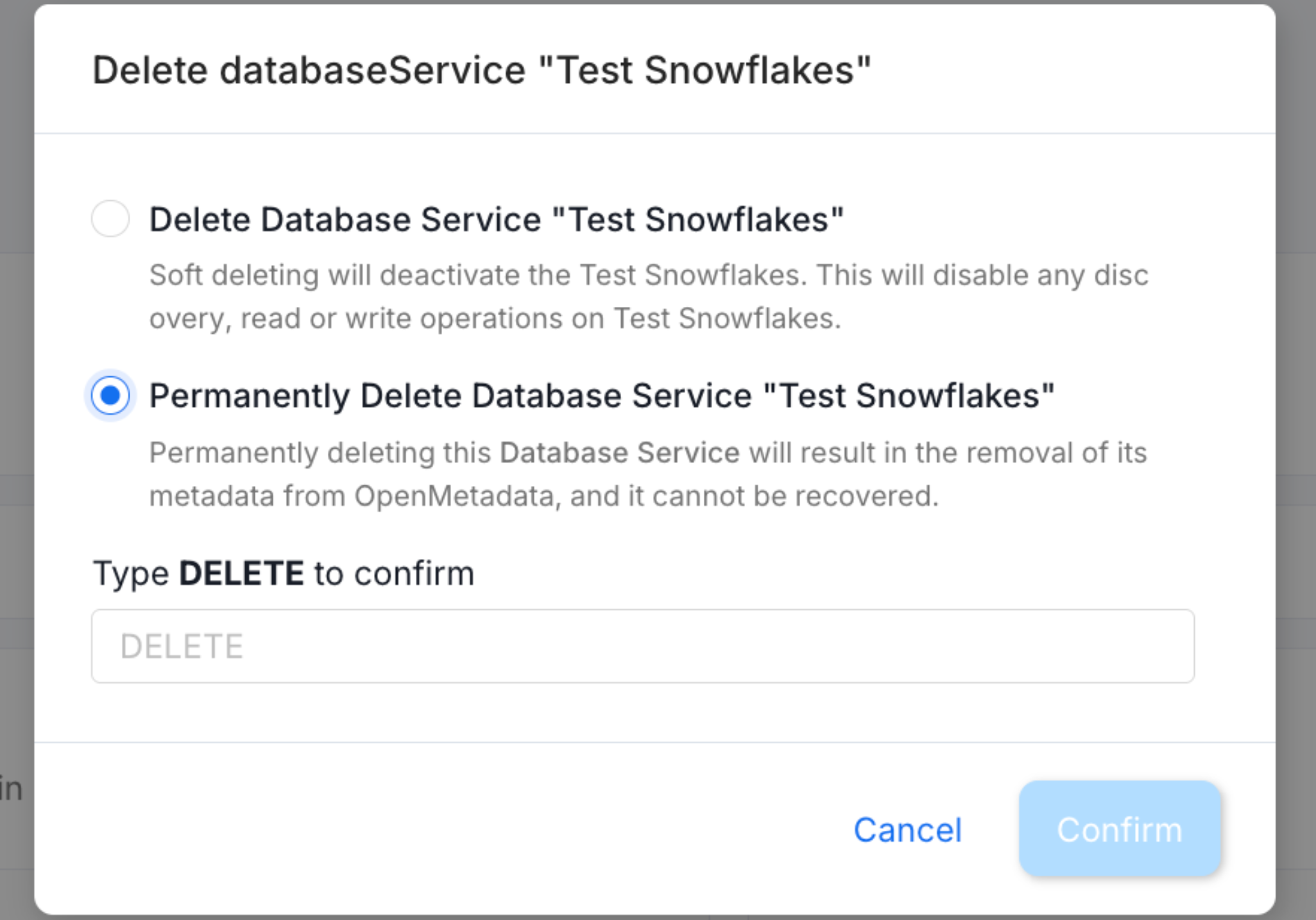 Permanently Delete the Database
