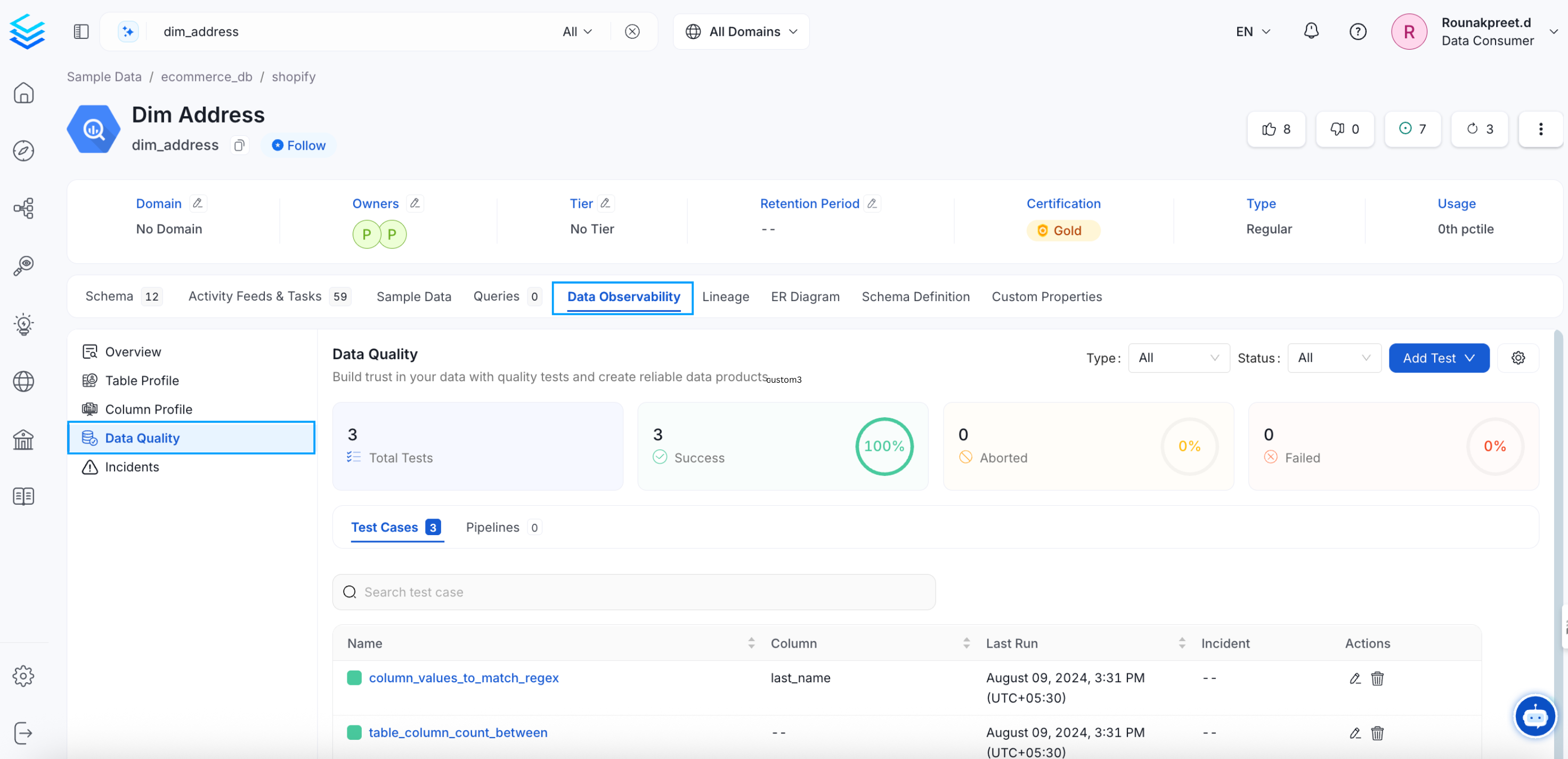 Profiler & Data Quality