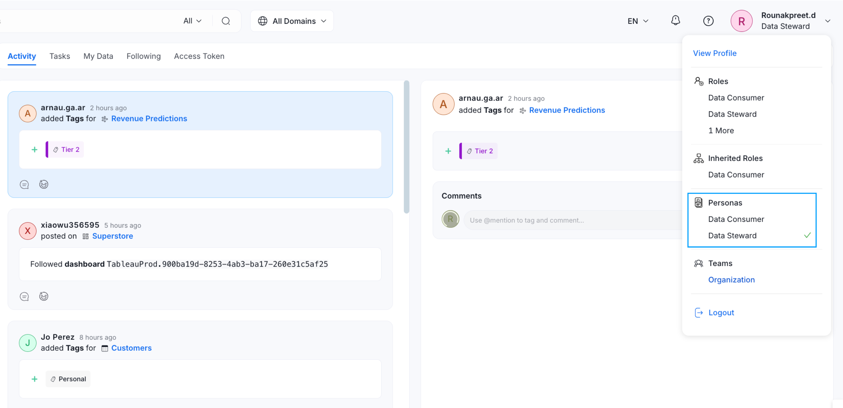 Flexibility for Multiple Personas